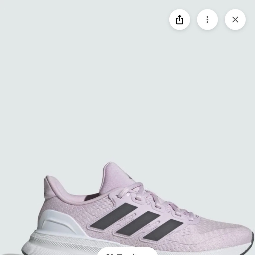 Adidas Light Purple Athletic Sneakers (STRIPES ARE IN WHITE NOT GREY)